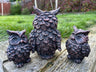 Wise Owl with Mini Owls Garden Ornament