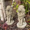 Pair of Sitting Lion Garden Statue's