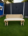 5ft Pine Wood Garden Picnic Bench Table