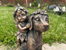 Fairy on Dog - Backyard Bliss