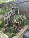 Gorgeous Giraffe Family Metal Set - Backyard Bliss