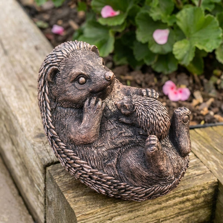 Hedgehog and Baby | Garden Statue