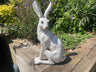 Large White March Hare | Garden Statue