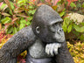 Large Pondering Gorilla Garden Ornament - Backyard Bliss