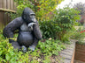 Large Pondering Gorilla Garden Ornament - Backyard Bliss