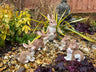 Rambunctious Rabbit Family Garden Ornaments