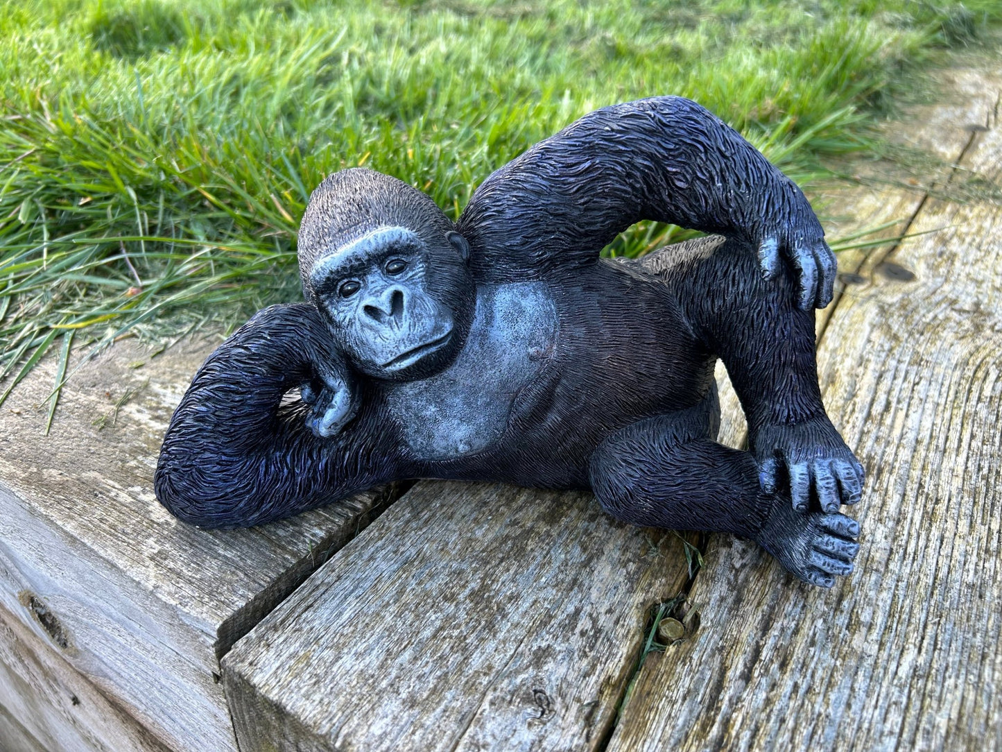 Relaxing Gorilla Ornament Set - Backyard Bliss