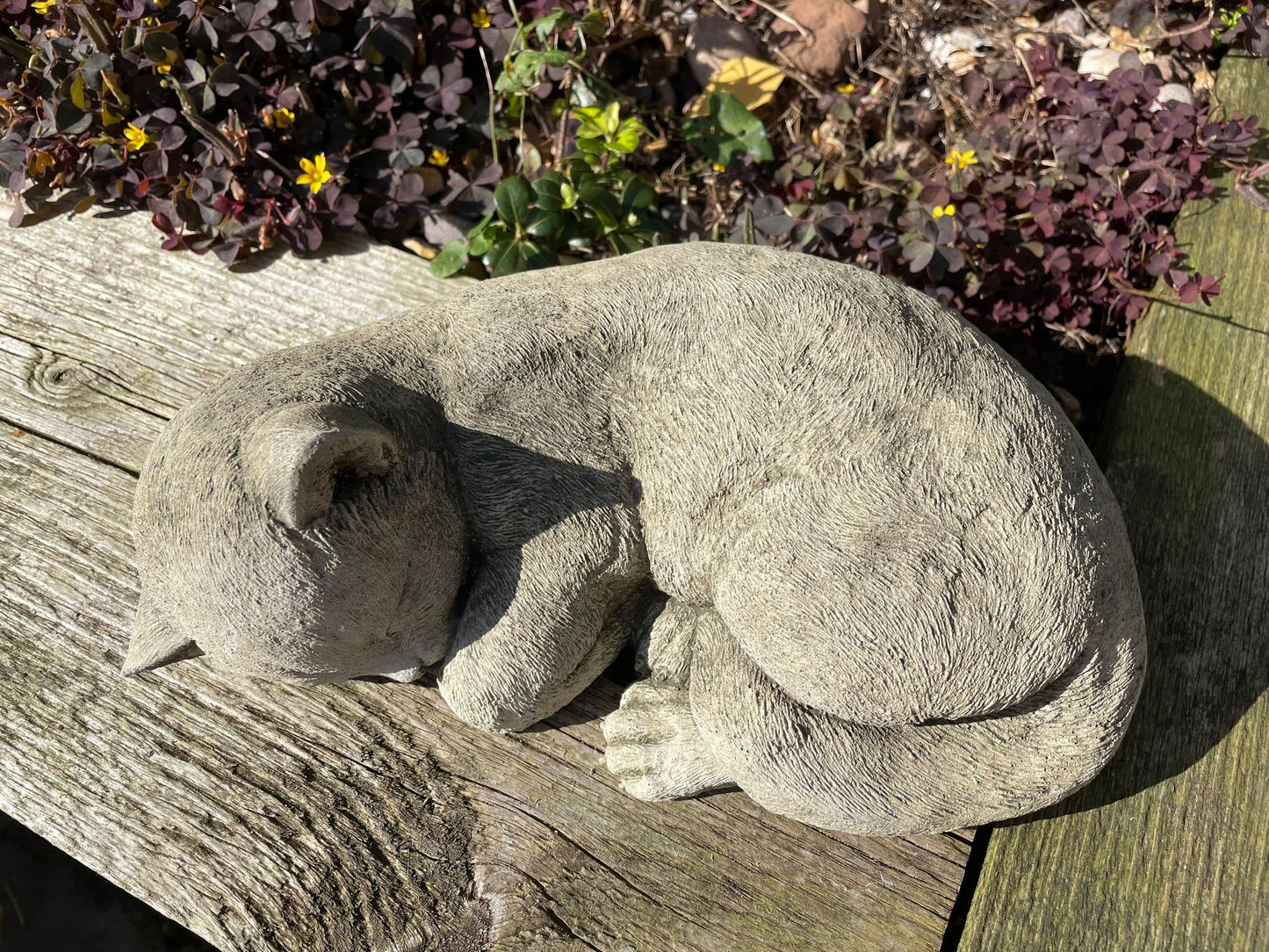 Sleeping Cat Statue - Backyard Bliss