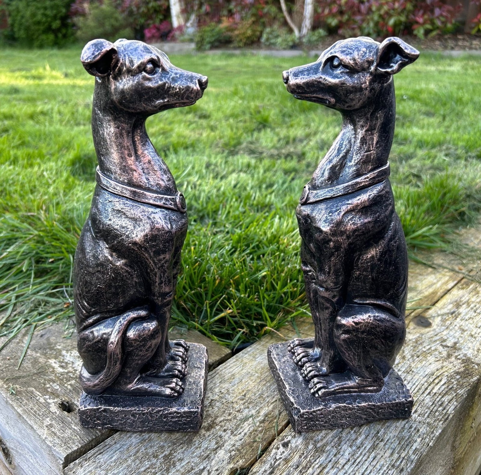 Two Greyhound Garden Statues Worth Your Border