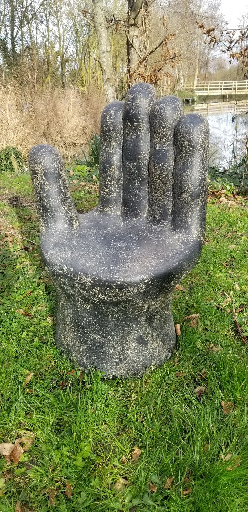 Cast Stone Hand Chairs - Set of 2