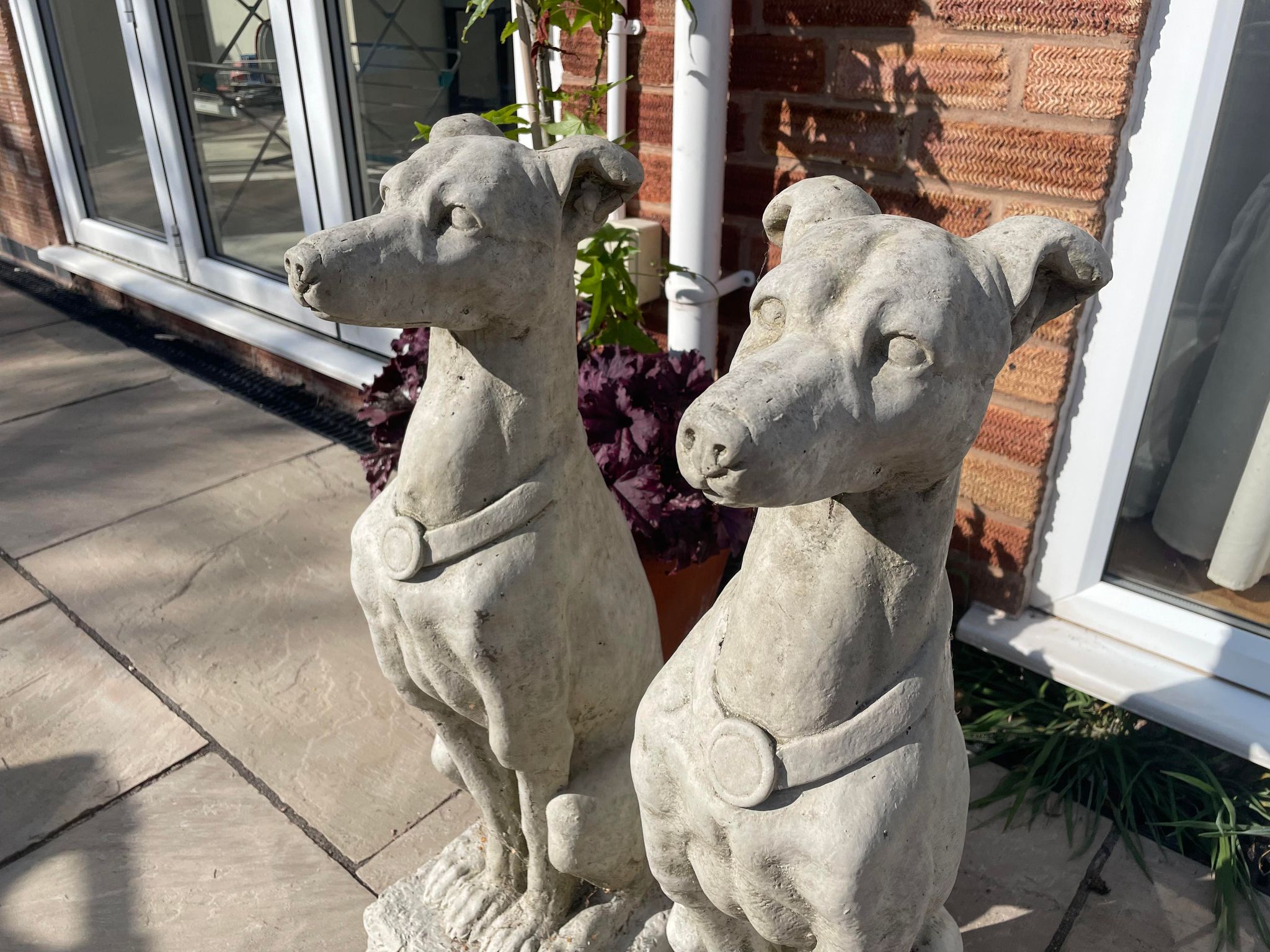 Greyhound Statue Set