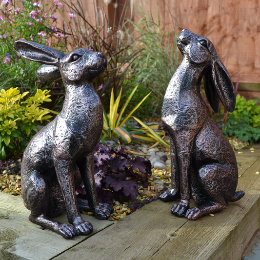 Large Moon-Gazing Hares Ornament Set
