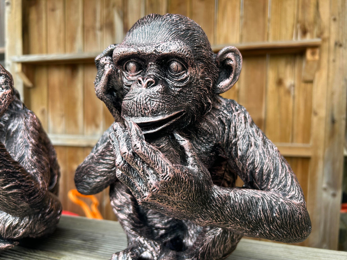 Set of 3 Monkey Set - Garden Ornament Set