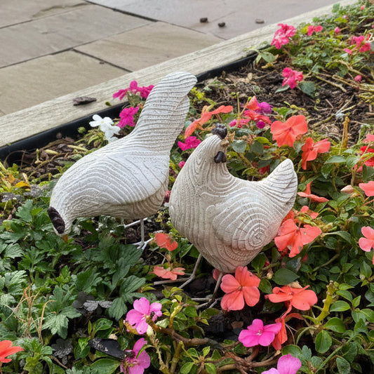 Rustic Roosters Garden Ornament Set