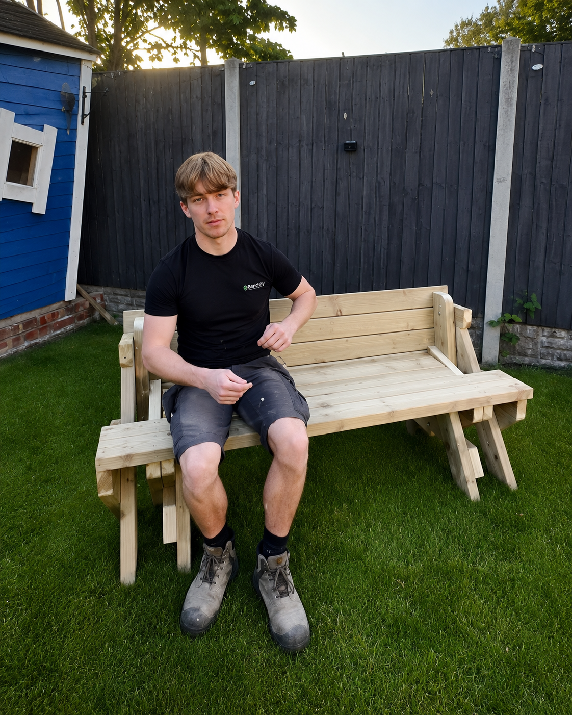 5ft Pine Wood Garden Picnic Bench Table