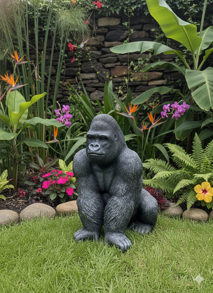 Guardian Gorilla Garden Ornament