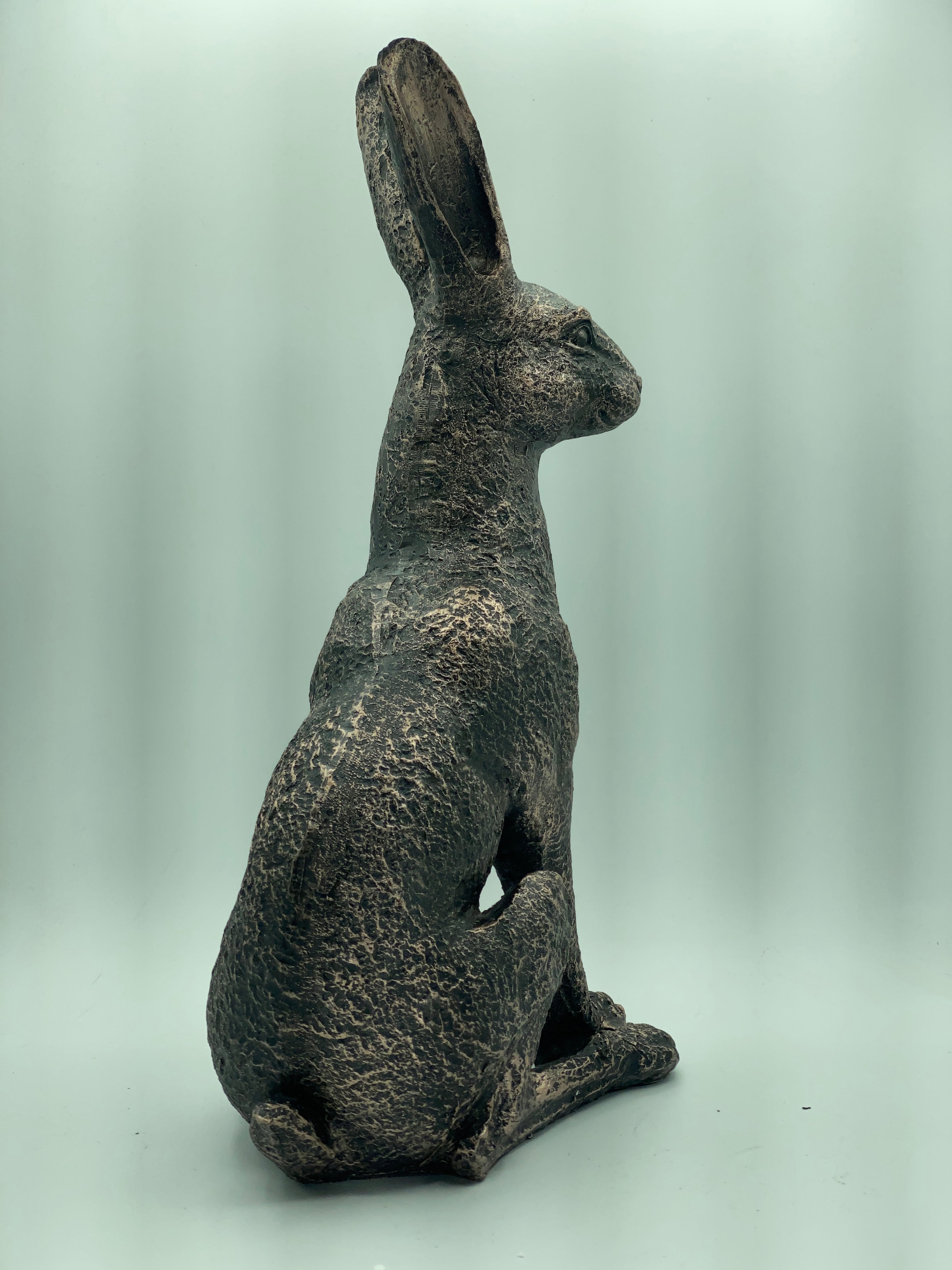Large New Bronze March Hares Ornament Set