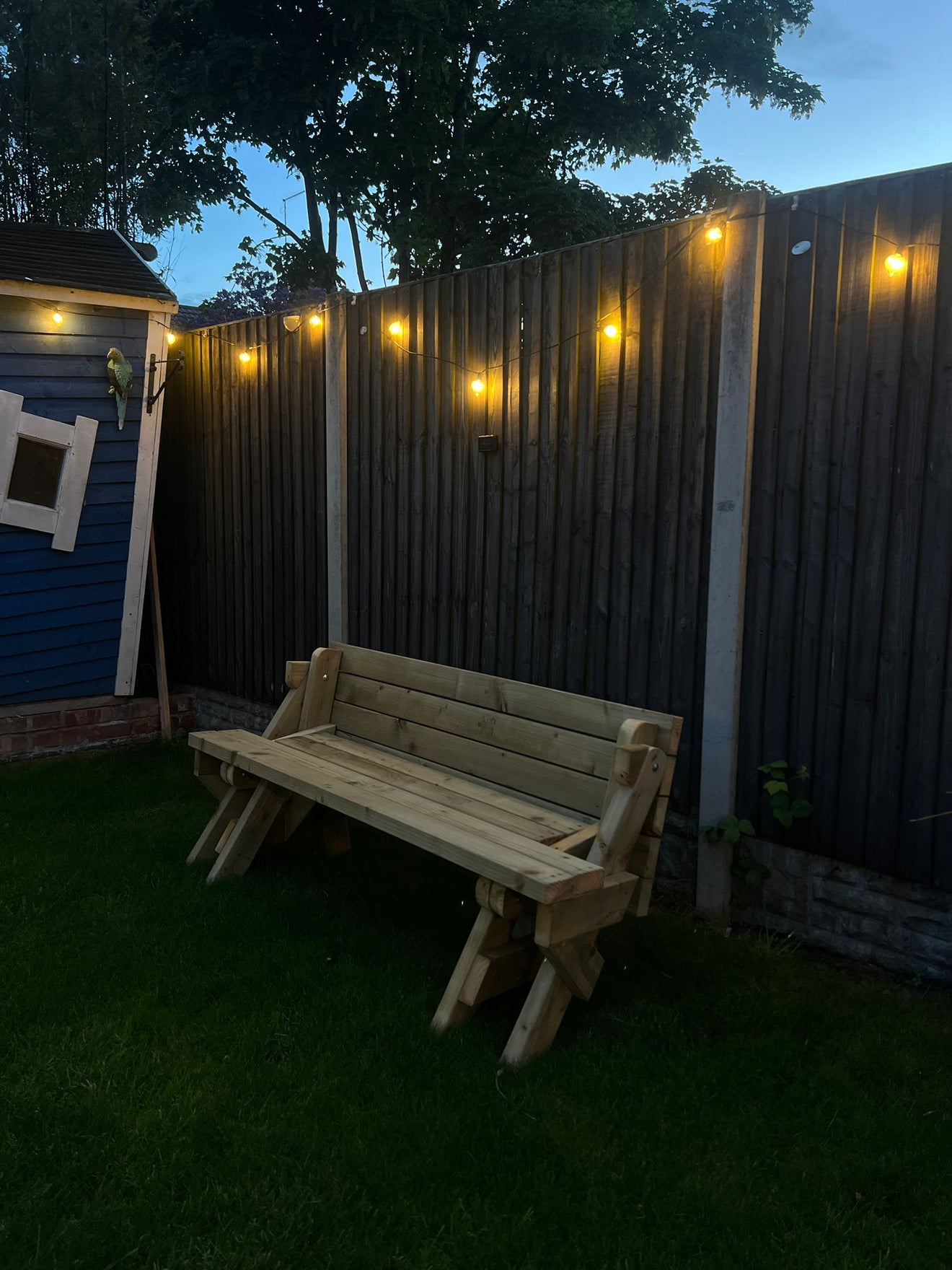 5ft Pine Wood Garden Picnic Bench Table