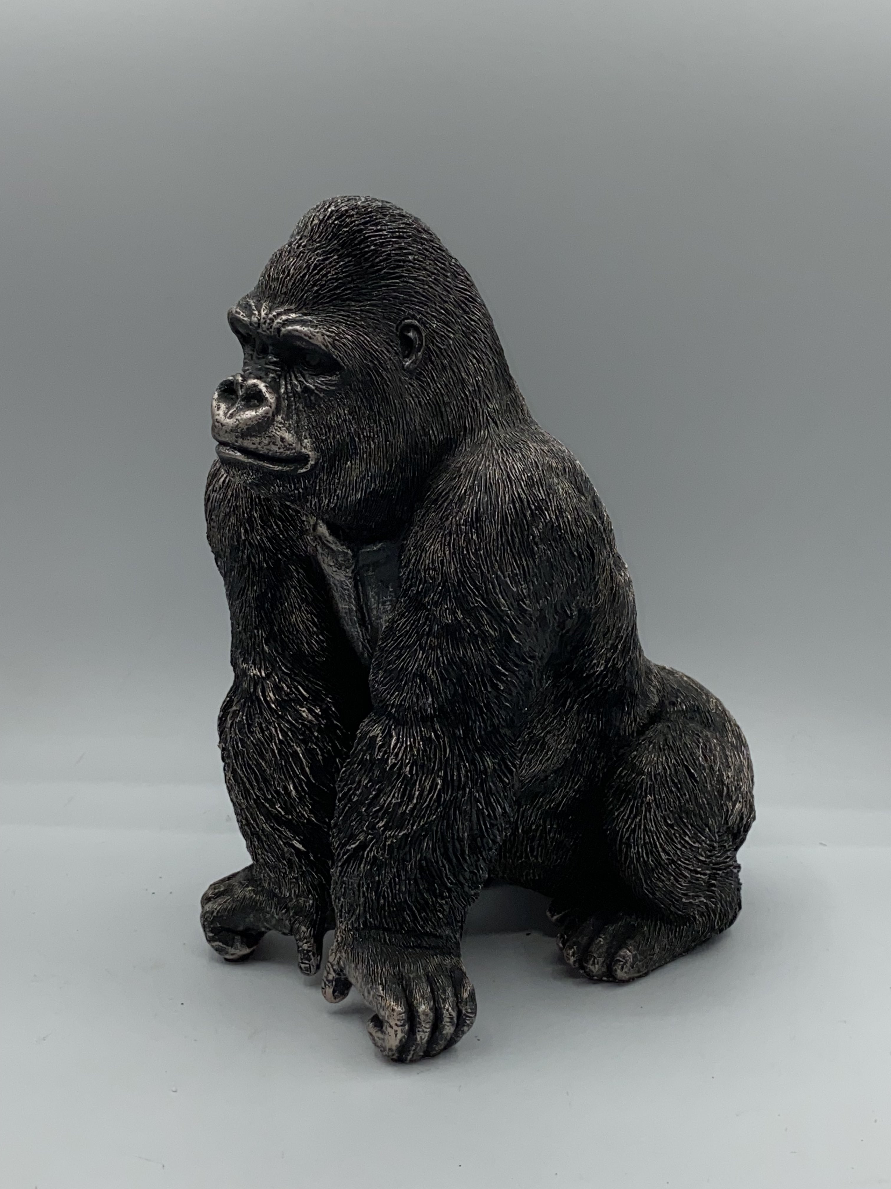 Bronze Finish Guardian Gorilla Garden Ornament