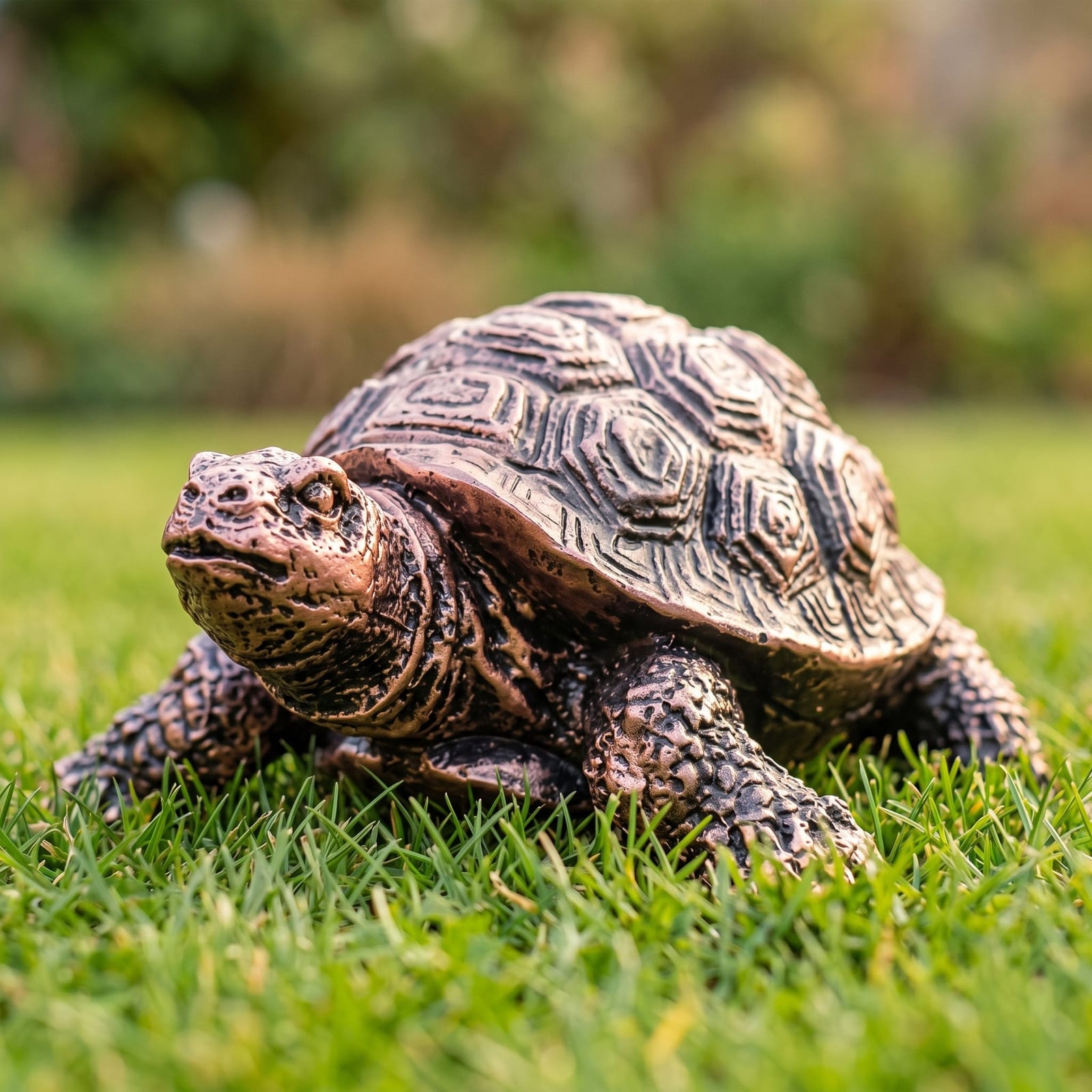 Bronze Effect Tortoise Garden Ornament