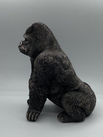 Bronze Finish Guardian Gorilla Garden Ornament - Backyard Bliss