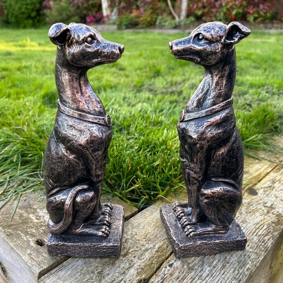 Gracious Greyhound Set | Garden Statue
