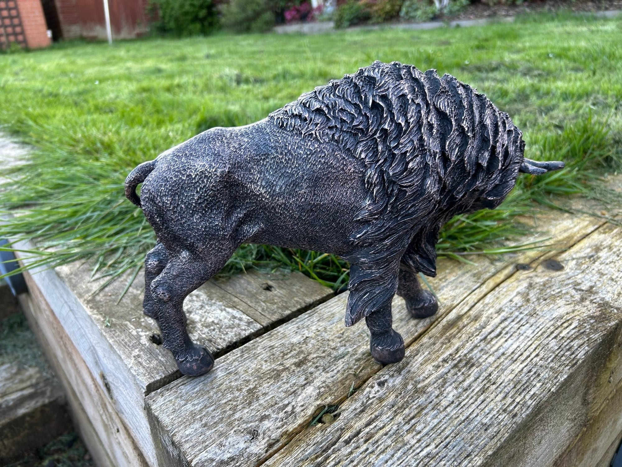 Brutus the Buffalo Garden Ornament - Backyard Bliss