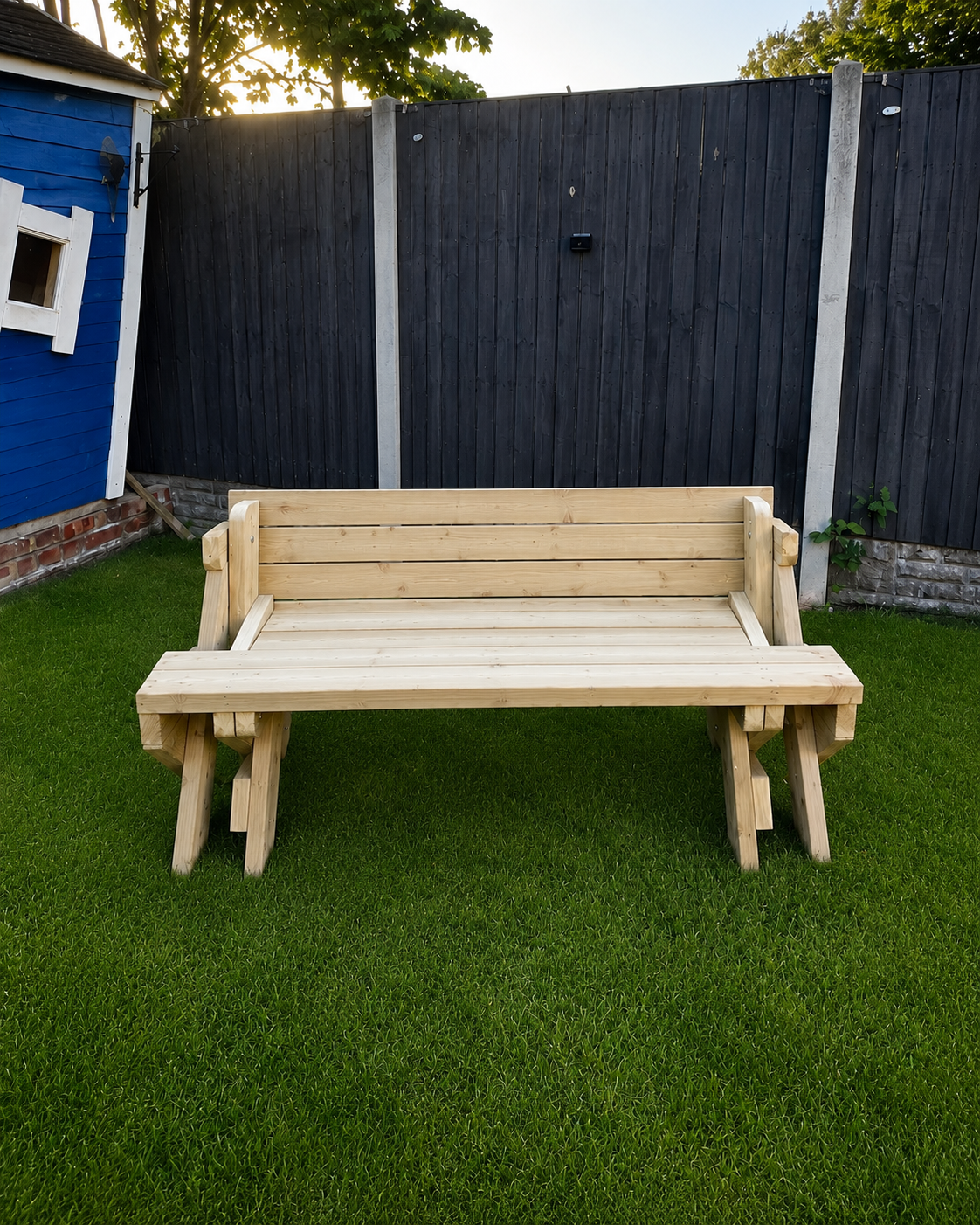 5ft Pine Wood Garden Picnic Bench Table