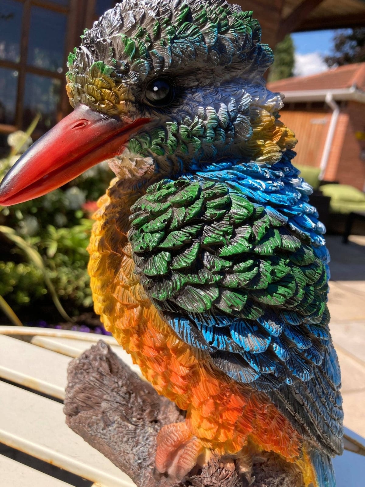 Colourful Kingfisher  Garden Ornament
