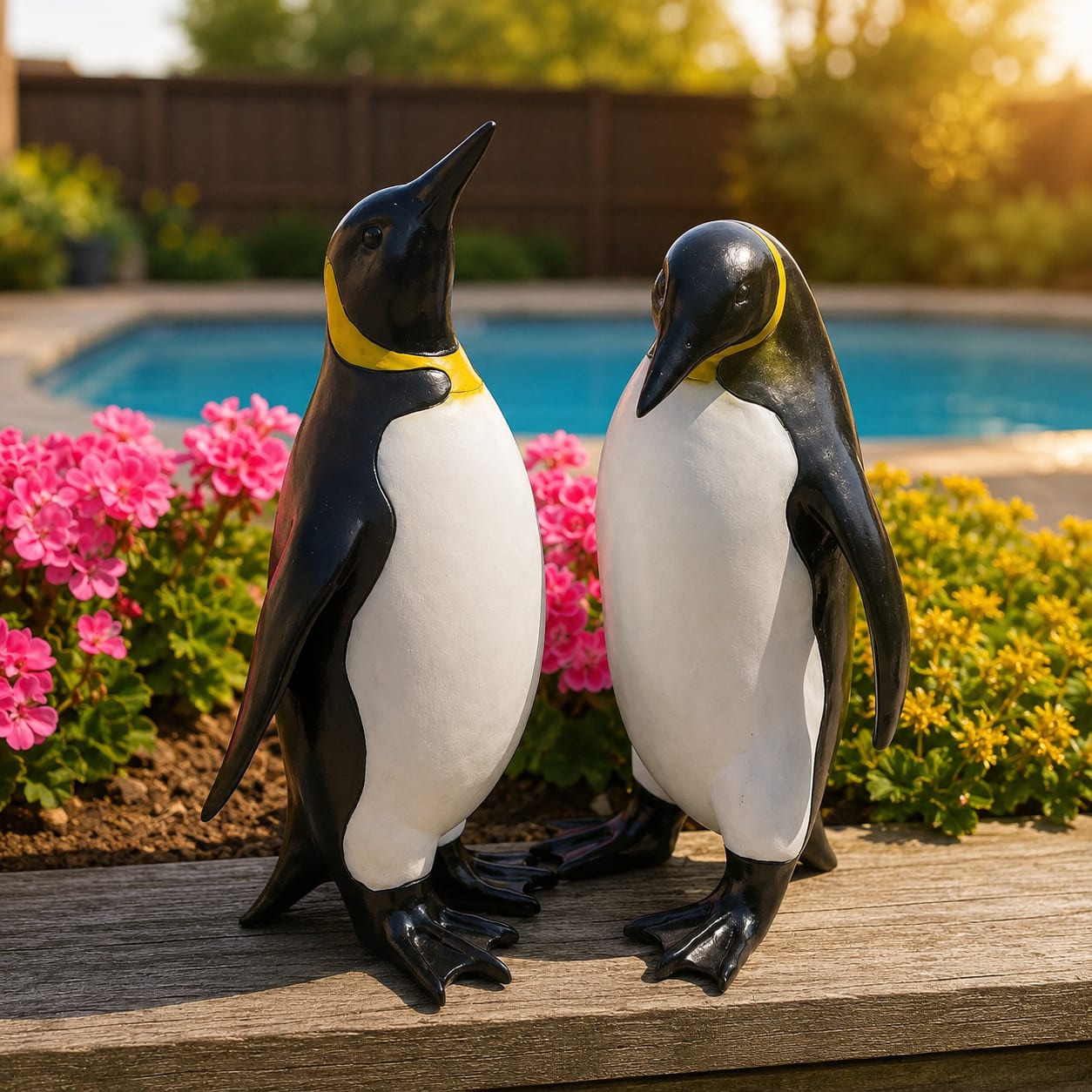 Emperor Penguin's Garden Ornaments