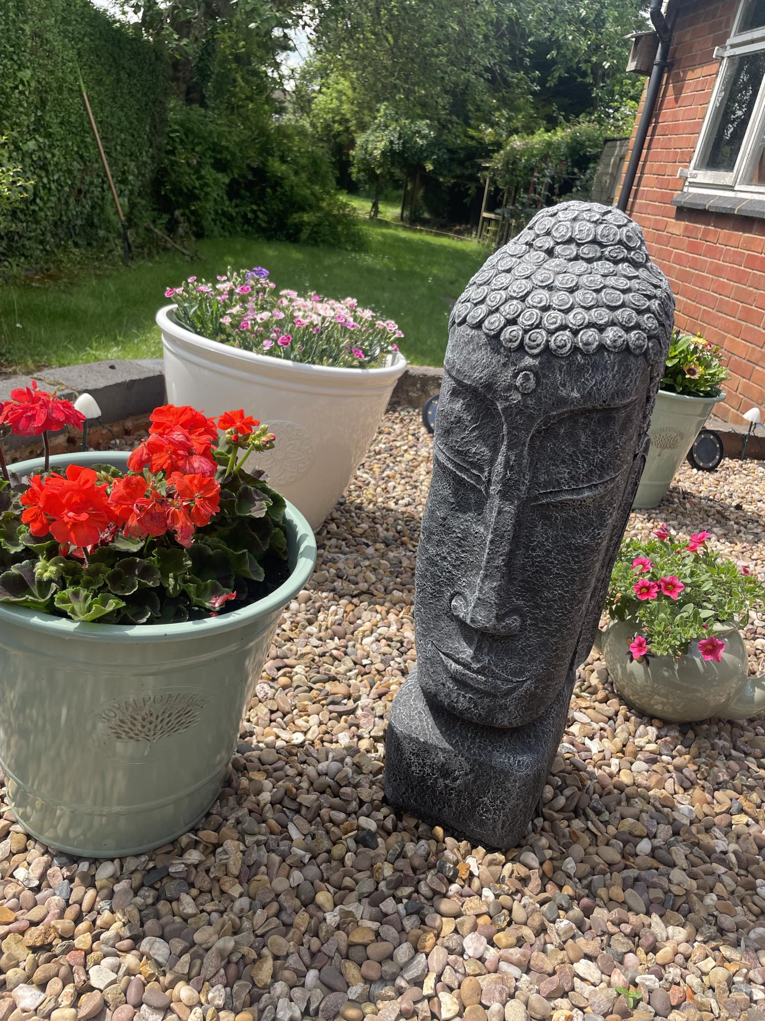 Extra Large Buddha Head - Backyard Bliss