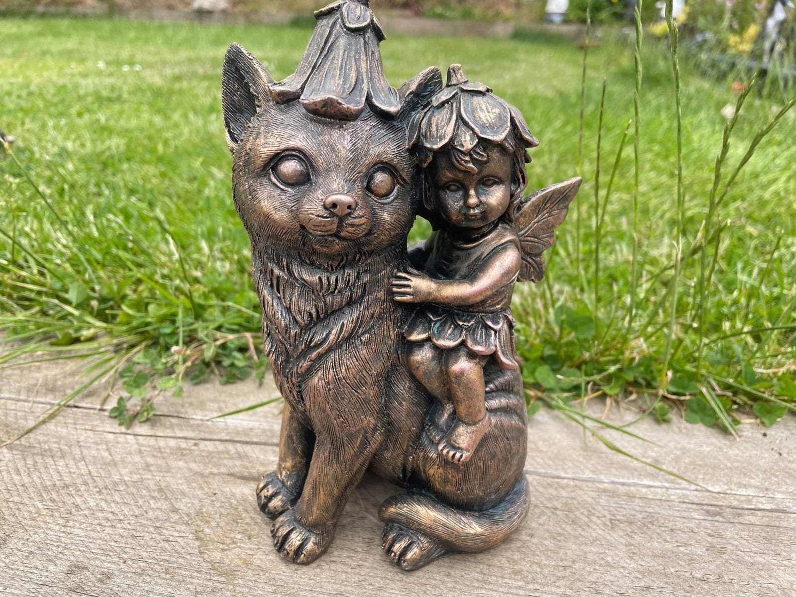 Fairy of Cat Garden Ornament