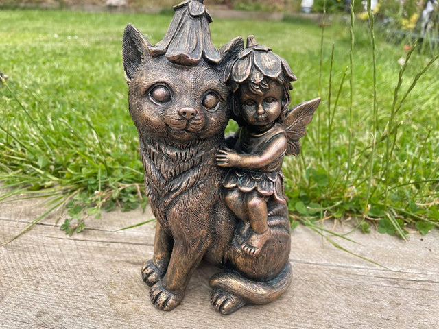 Fairy of Cat Garden Ornament