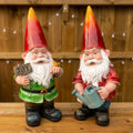 Watering Gnome and Joyful Gnome | Garden Ornament
