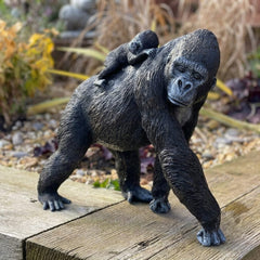 Gorilla w/Baby Ornament
