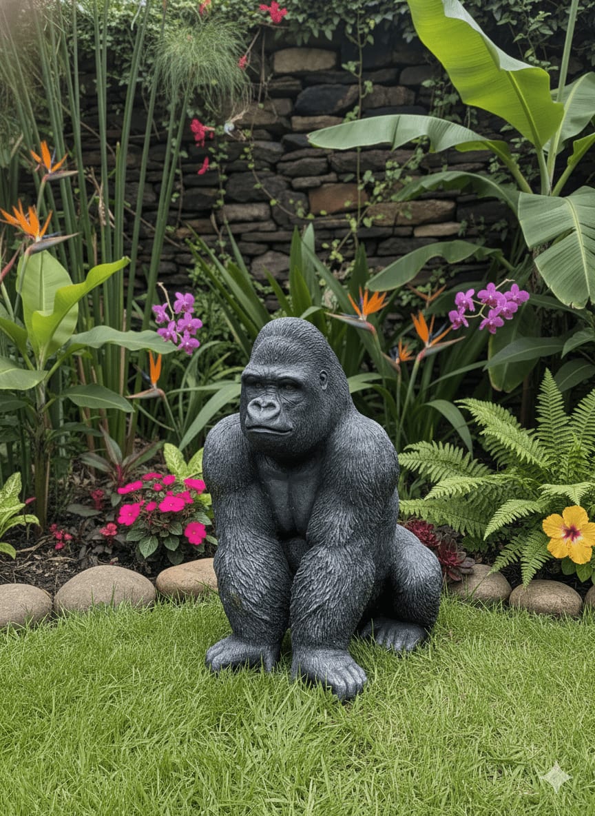 Guardian Gorilla Garden Ornament - Backyard Bliss