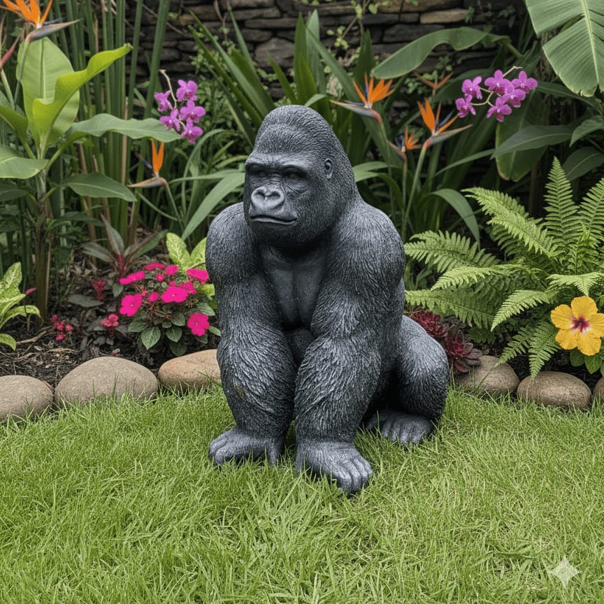 Guardian Gorilla Garden Ornament - Backyard Bliss