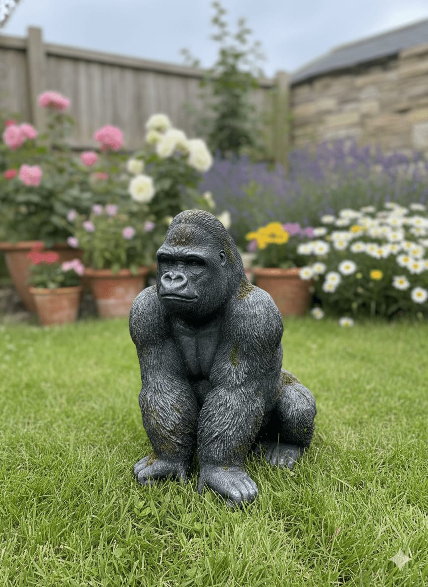 Guardian Gorilla Garden Ornament - Backyard Bliss