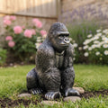 Bronze Finish Guardian Gorilla Garden Ornament