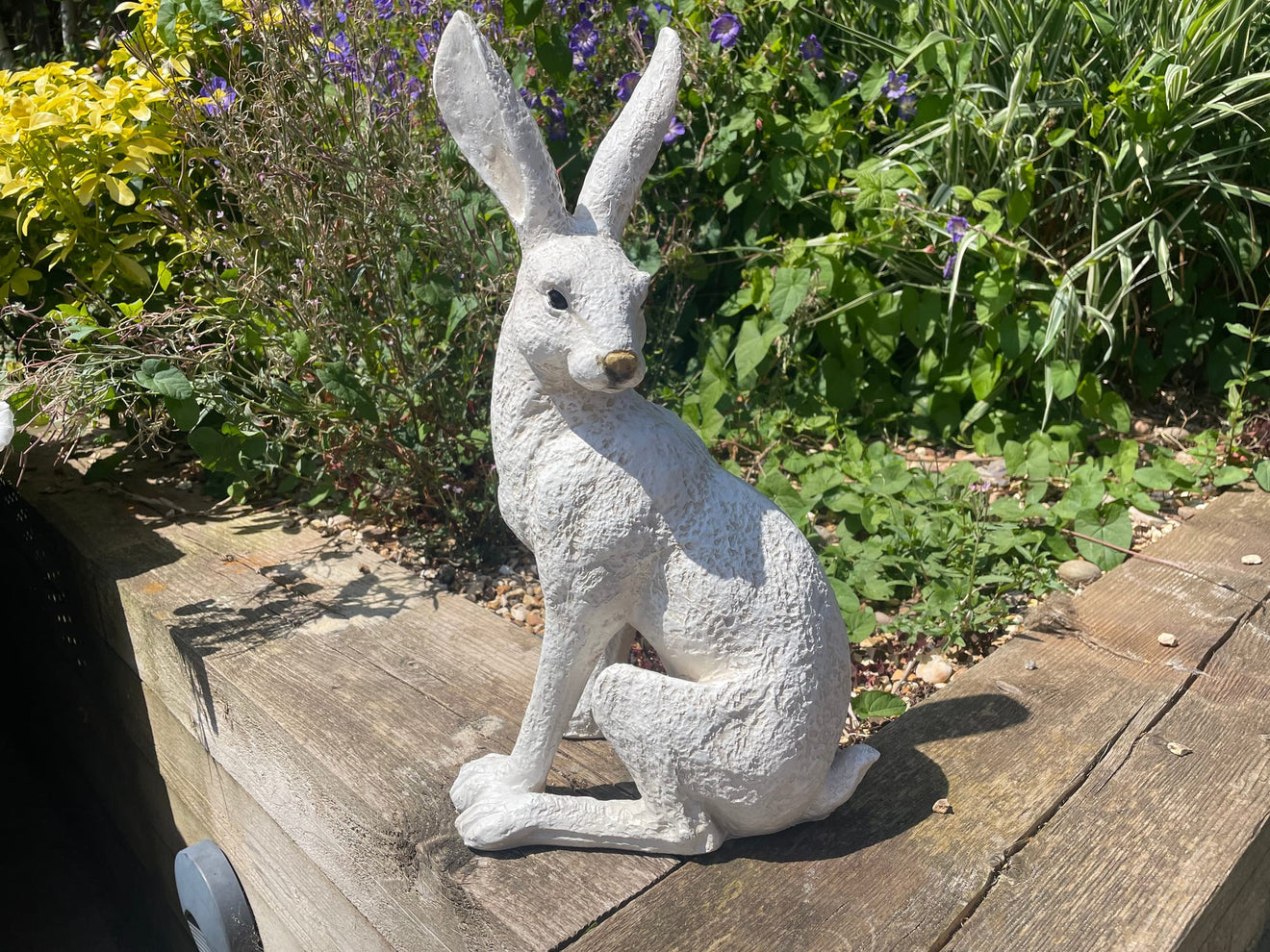 Large White March Hare | Garden Statue