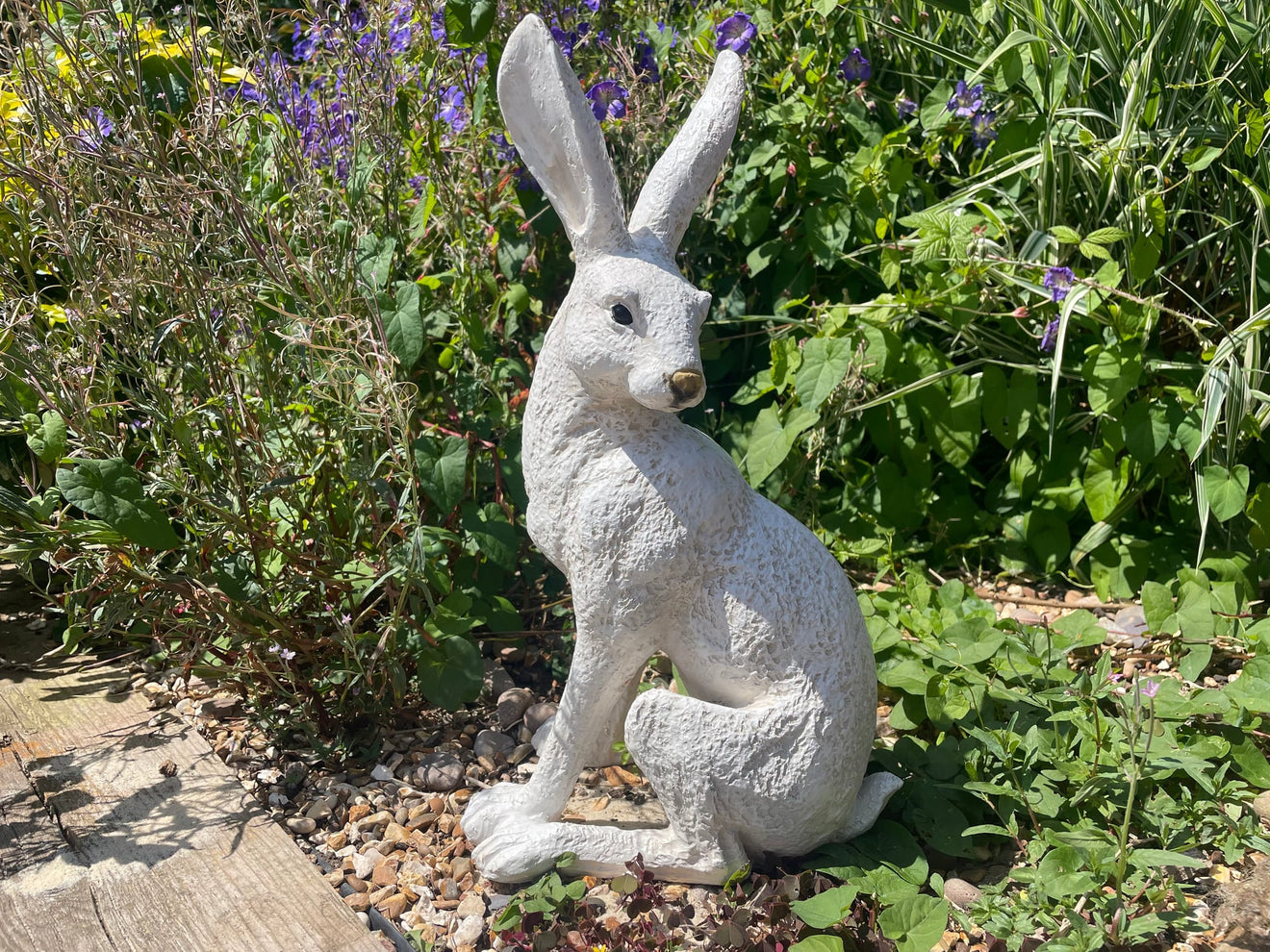 Large White March Hare | Garden Statue