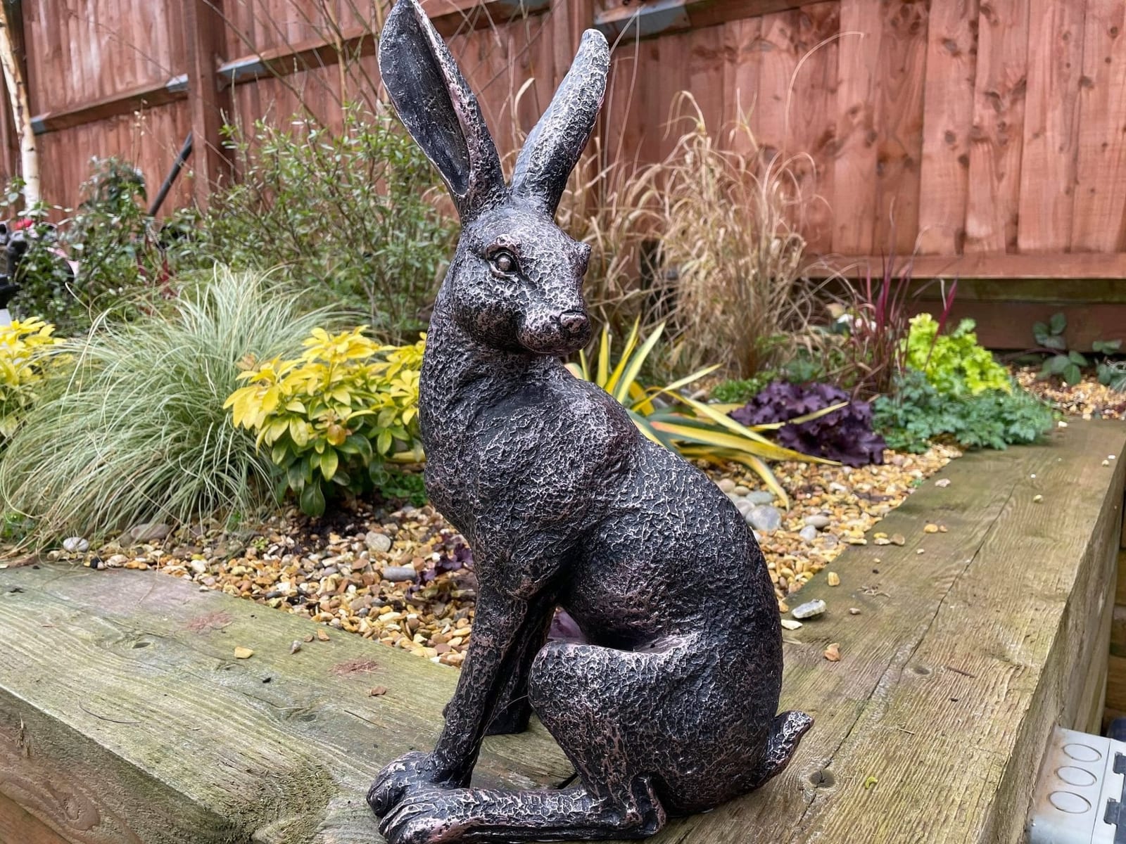 Large March Hare Garden Ornament