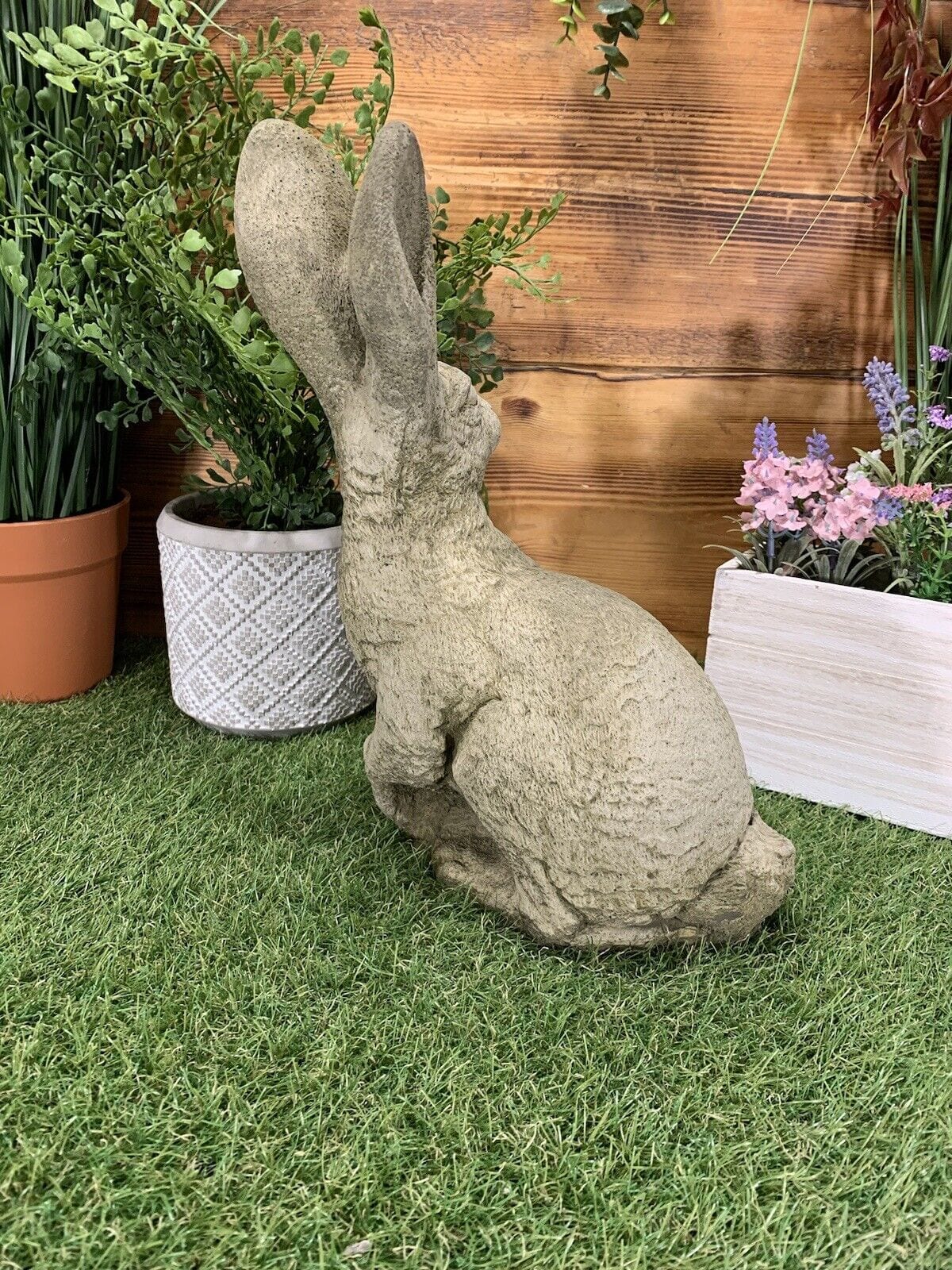 Large March Hare Statue - Backyard Bliss