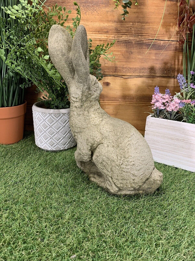 Large March Hare Statue - Backyard Bliss