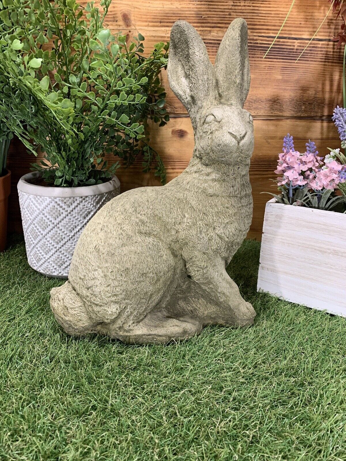 Large March Hare Statue - Backyard Bliss