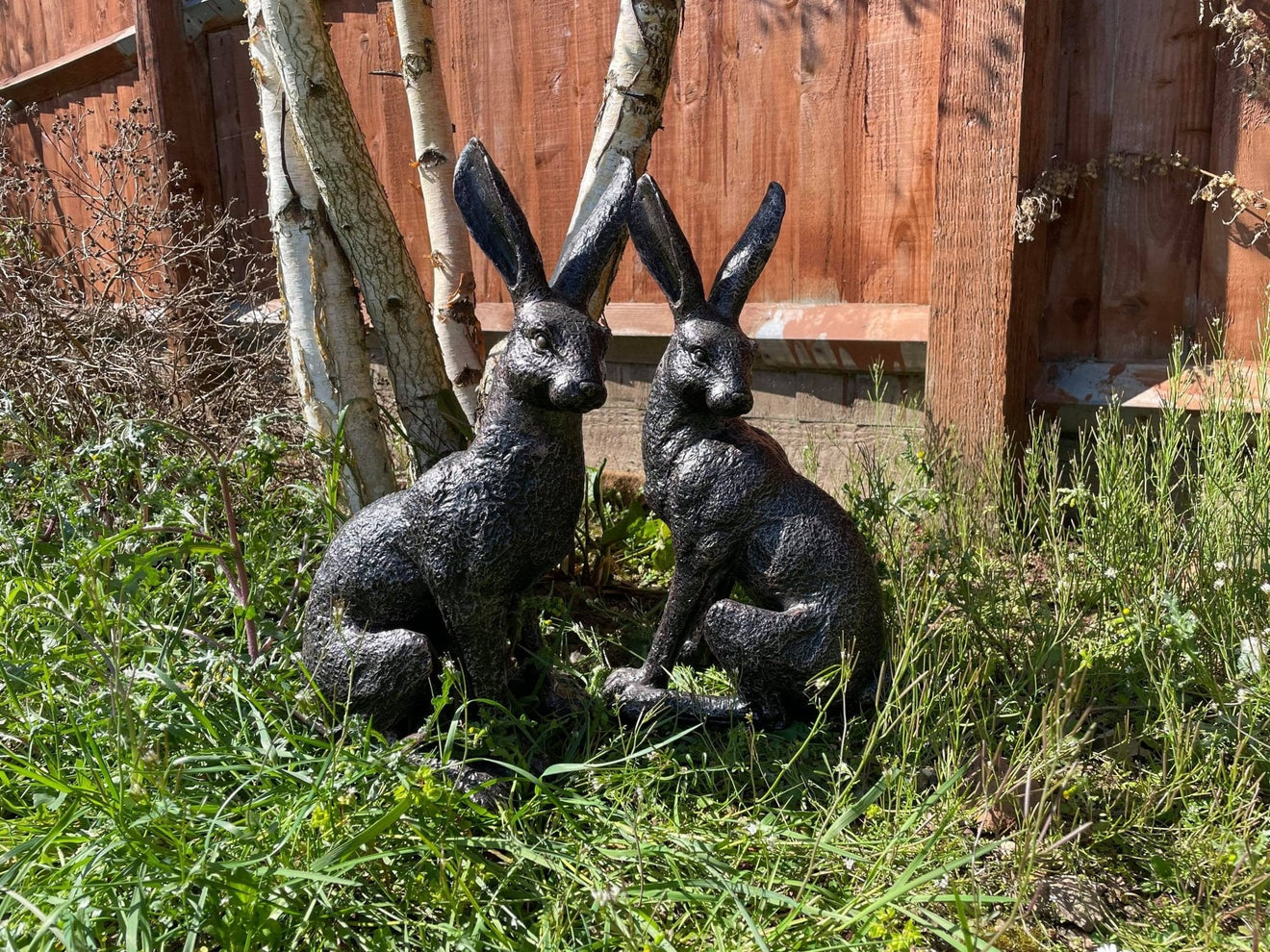 Large March Hares Ornament Set - Backyard Bliss