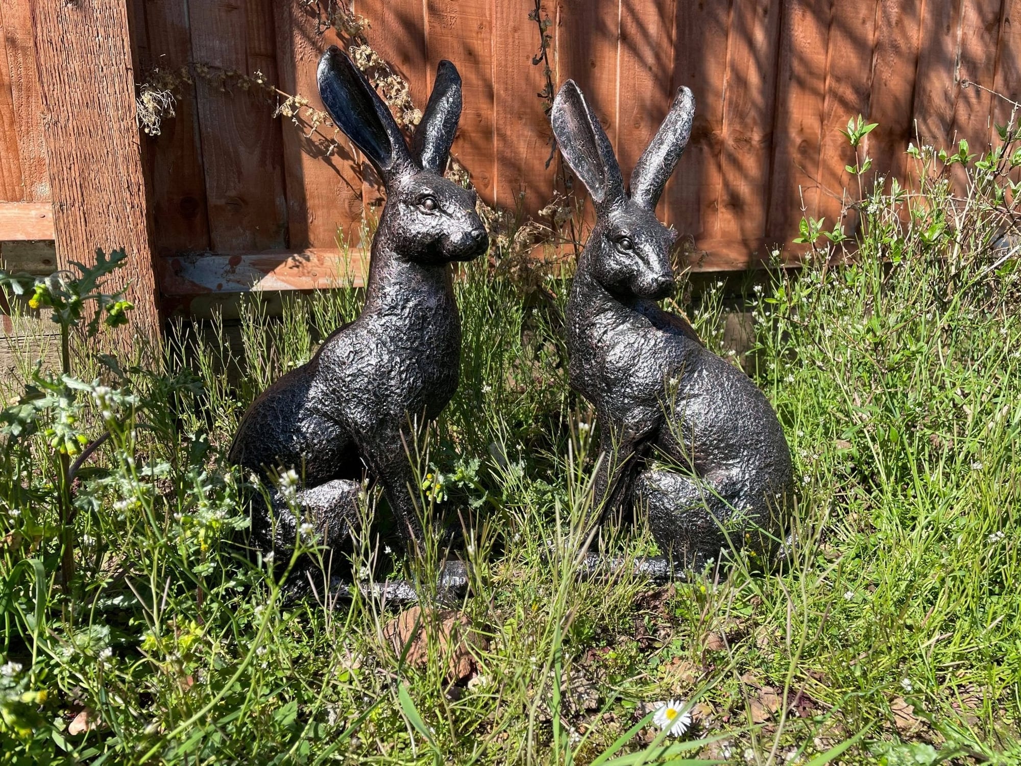 Large March Hares Ornament Set - Backyard Bliss
