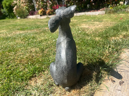 Large Moon - Gazing Graphite Hares Set - Backyard Bliss