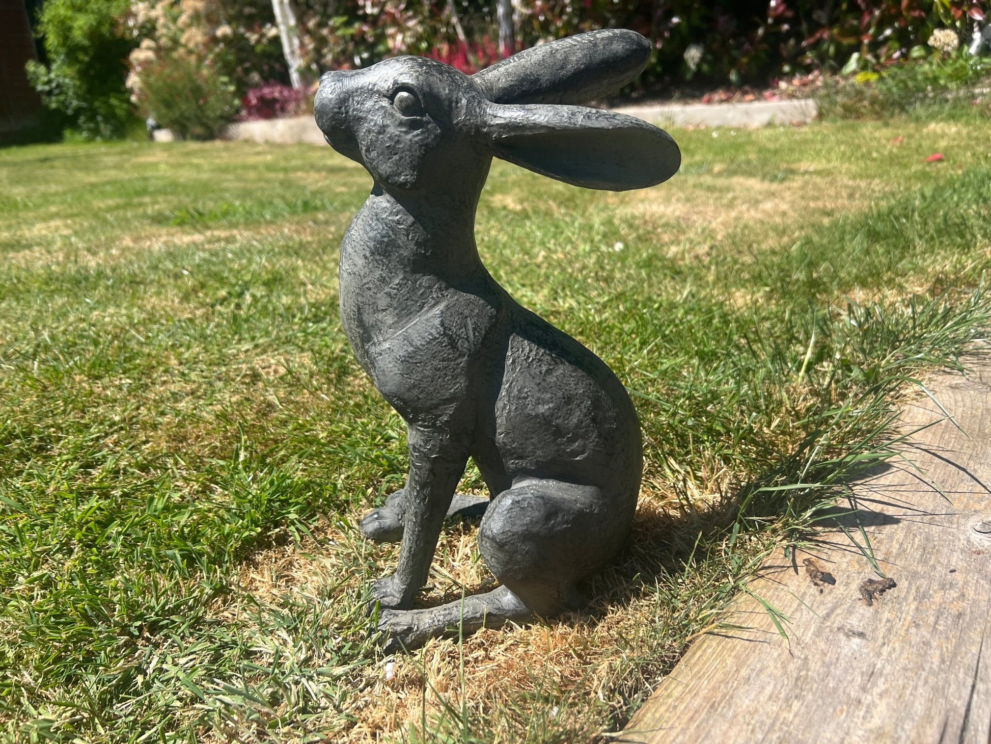 Large Moon - Gazing Graphite Hares Set - Backyard Bliss