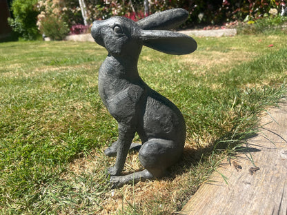 Large Moon - Gazing Graphite Hares Set - Backyard Bliss